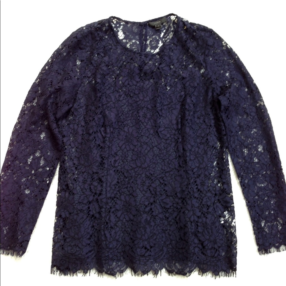 J. Crew Lace Top - Picture 2 of 9